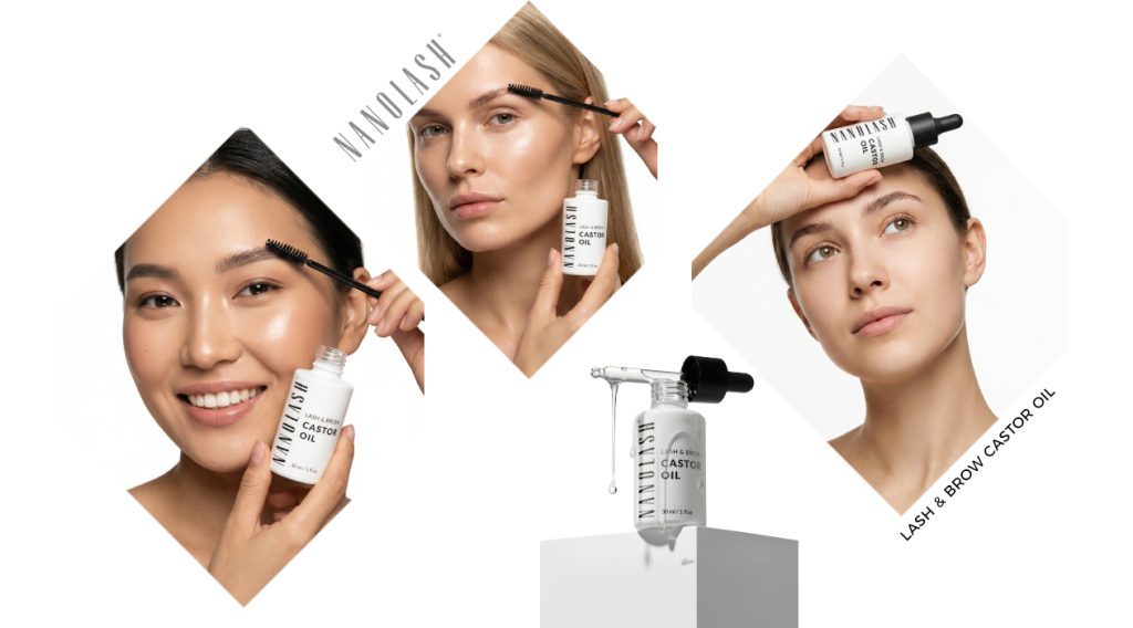 sopracciglia olio di ricino nanolash